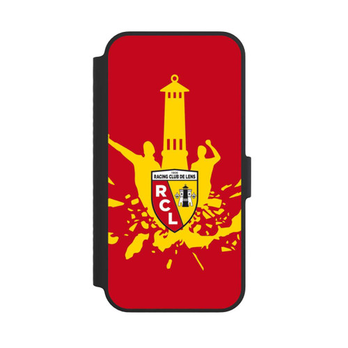 Apple iPhone 14 NIVOflip Tour RCL jaune sur rouge