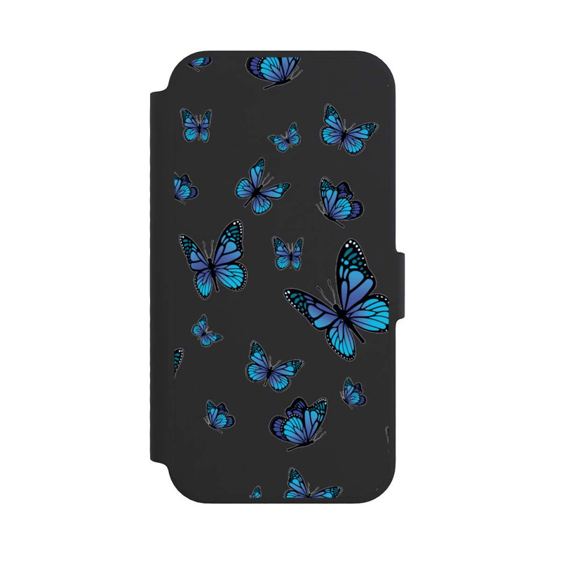 iPhone 14 NIVOflip Schmetterlingmuster Transparent