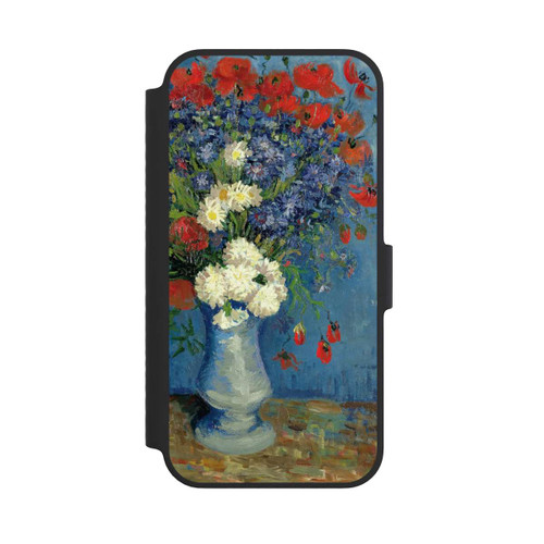 Apple iPhone 14 NIVOflip Stillleben Vase mit Kornblumen und Mohnblumen von Vincent Van Gogh