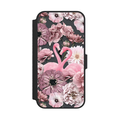 Apple iPhone 14 NIVOflip Flamingos in Blumen Muster