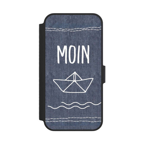 Apple iPhone 14 NIVOflip Moin Schiff Denim