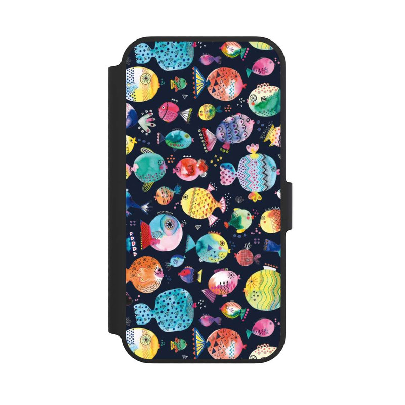 iPhone 14 NIVOflip Strandkugelfische Kinder Marineblau