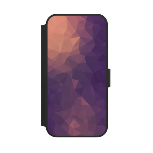 Apple iPhone 14 NIVOflip Polygonal Mosaic Rot/Violett
