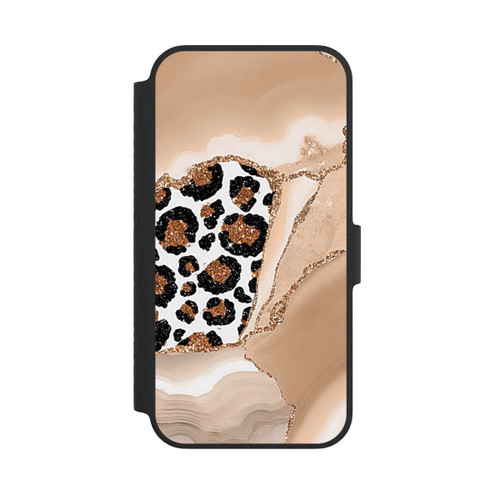 Apple iPhone 14 NIVOflip  Muster und Texturen Hellgold