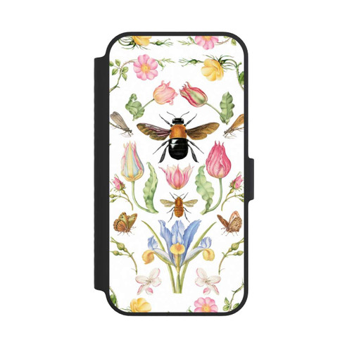Apple iPhone 14 NIVOflip Wildblumen mit Biene weiß