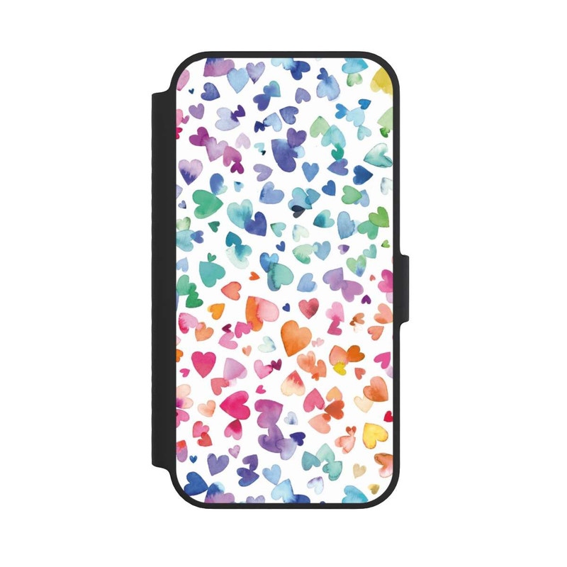 iPhone 14 NIVOflip Liebesherzen aquarell