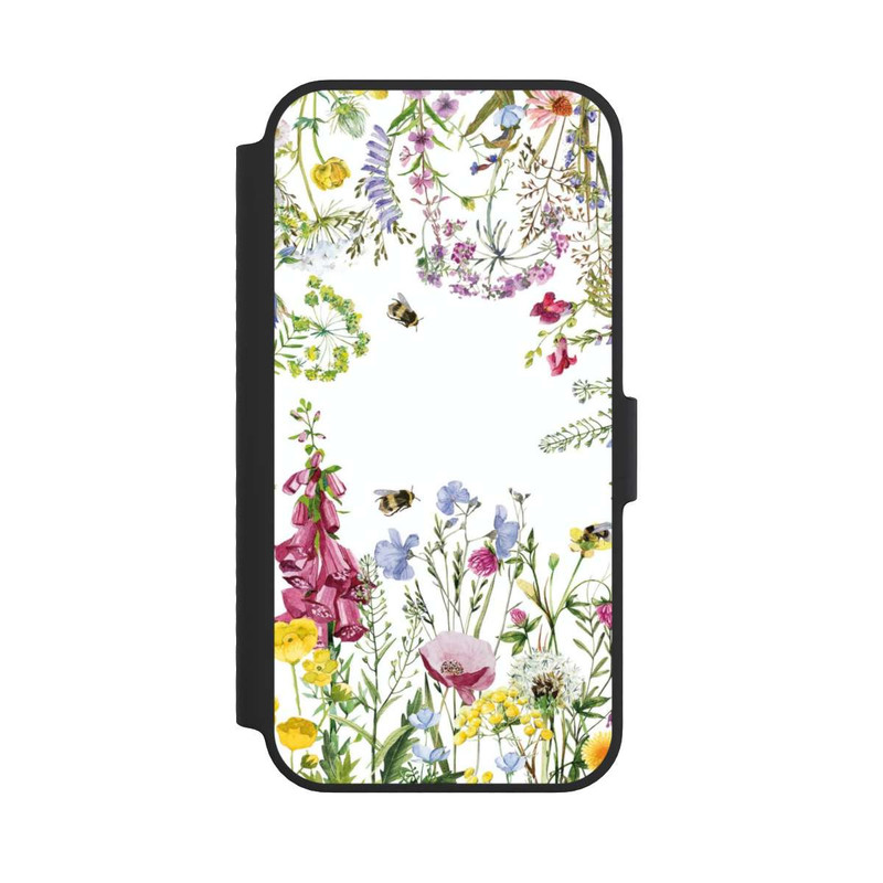 iPhone 14 NIVOflip Cadre de fleurs sauvages des prés d'été