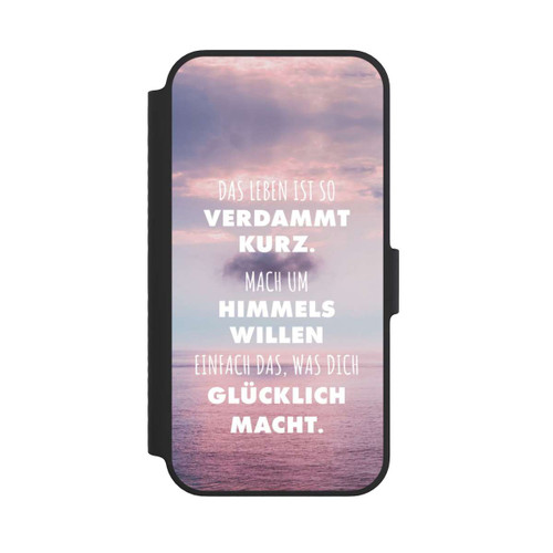 Apple iPhone 14 NIVOflip Das Leben Ist So Verdammt Kurz