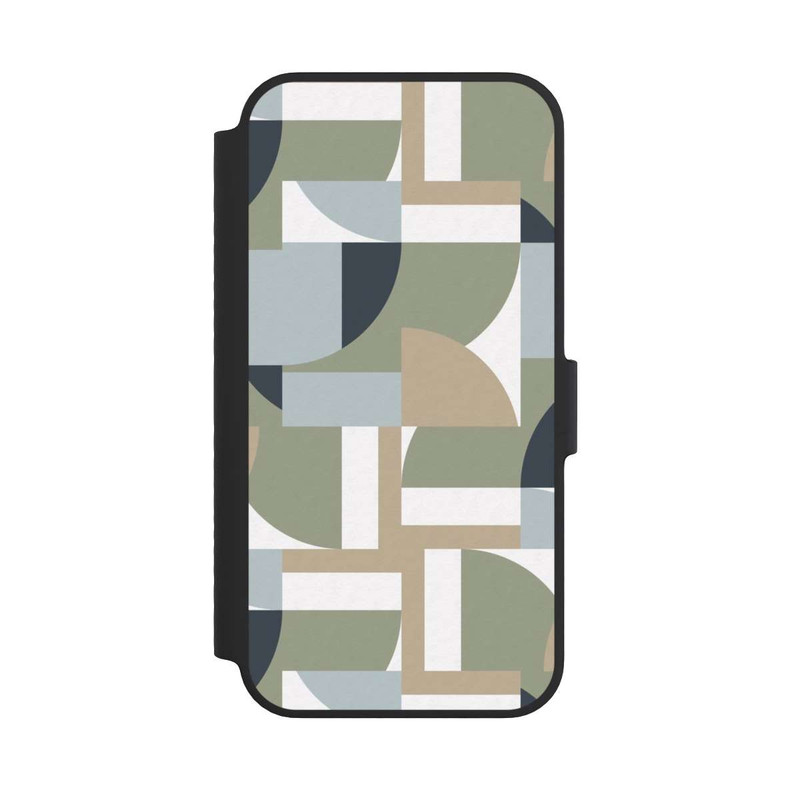iPhone 14 NIVOflip Futuristische Bauhaus Polygone Beige
