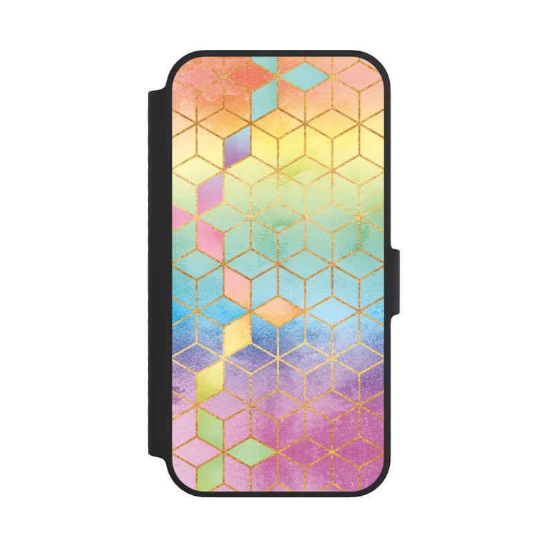 iPhone 14 NIVOflip Cubes Arcs-en-ciel
