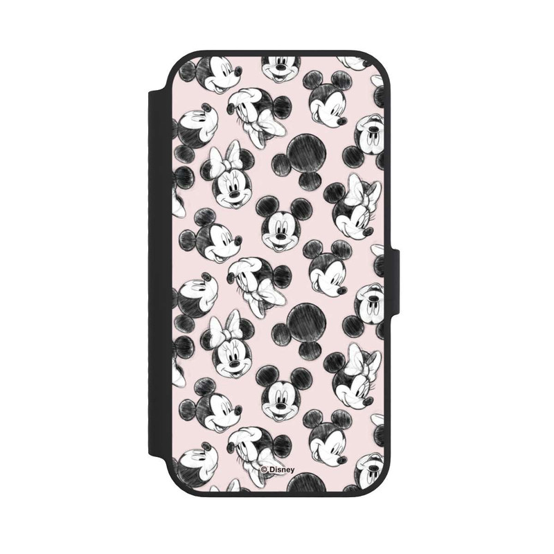 iPhone 14 NIVOflip Minnie & Mickey Viele Gesichter Pink