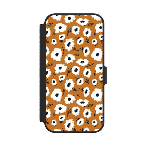 Apple iPhone 14 NIVOflip Pattern Fleurs Ocres