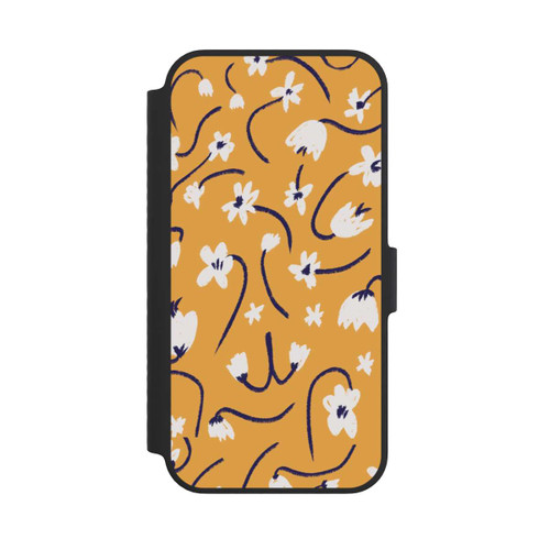 Apple iPhone 14 NIVOflip Pattern Petites Fleurs Jaunes