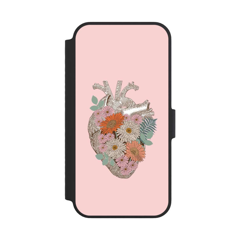 iPhone 14 NIVOflip Florales Vintage-Herz