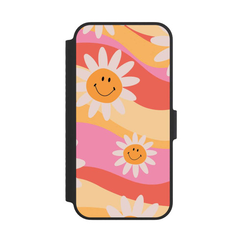 Apple iPhone 14 NIVOflip Retro Smiles Orange Colorful