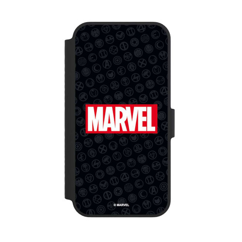 Apple iPhone 14 NIVOflip Marvel Logo Black Red 