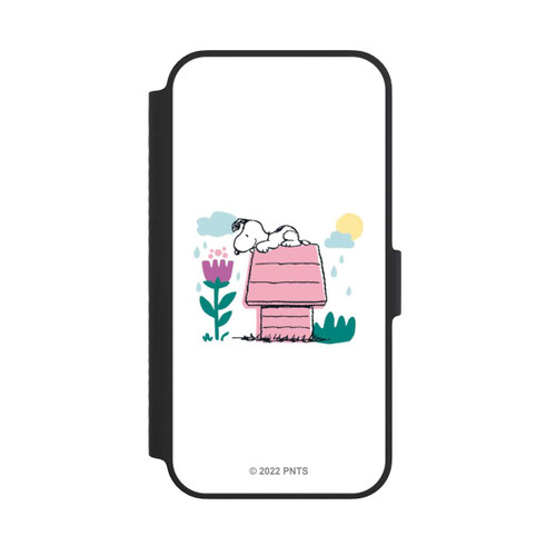 Apple iPhone 14 NIVOflip Snoopy Hundehütte Frühling
