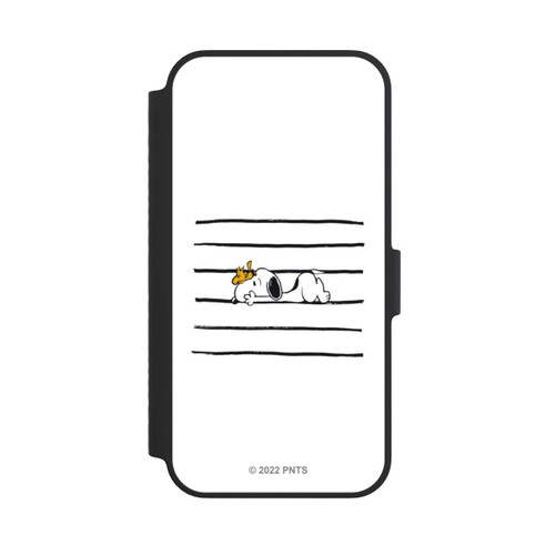 Apple iPhone 14 NIVOflip Snoopy Woodstock Streifen