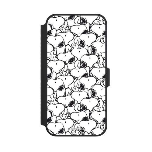 Apple iPhone 14 NIVOflip Snoopy Muster Schwarz und Weiß