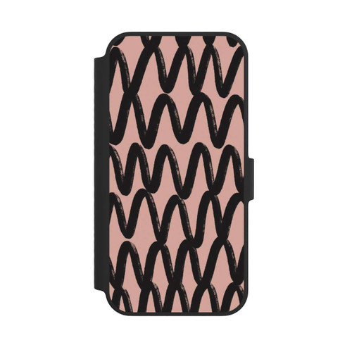 Apple iPhone 14 NIVOflip Zig Zag Noir