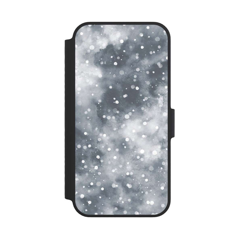 iPhone 14 NIVOflip Ciel de neige d'hiver abstrait