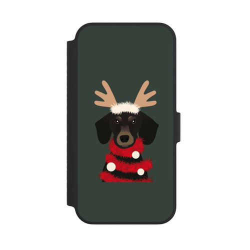 Apple iPhone 14 NIVOflip weihnachtlicher Dackel