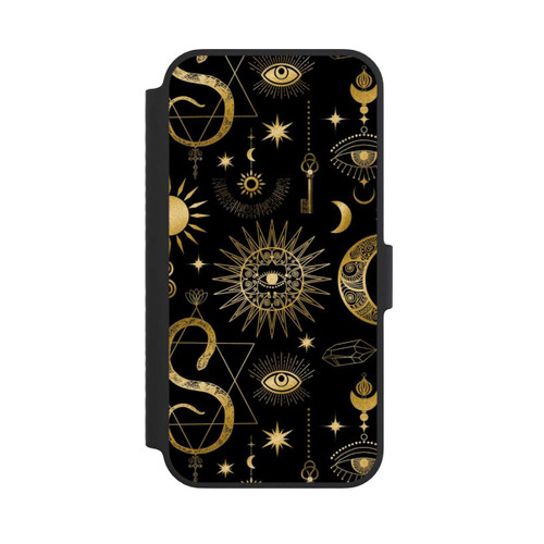 Apple iPhone 14 NIVOflip Himmlische Sonne und Mond Steampunk