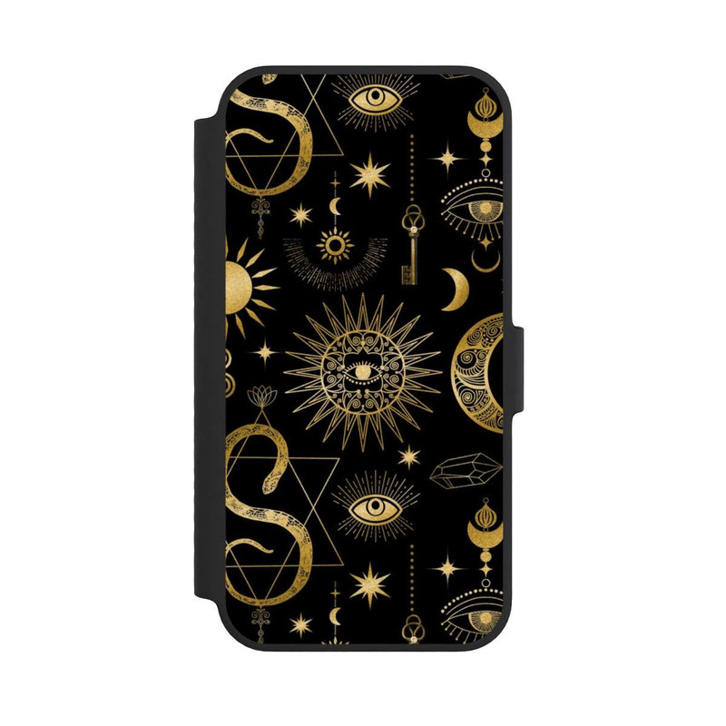 iPhone 14 NIVOflip Soleil et Lune Célestes Steampunk