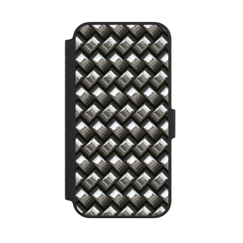Apple iPhone 14 NIVOflip Glamour Silver Metal