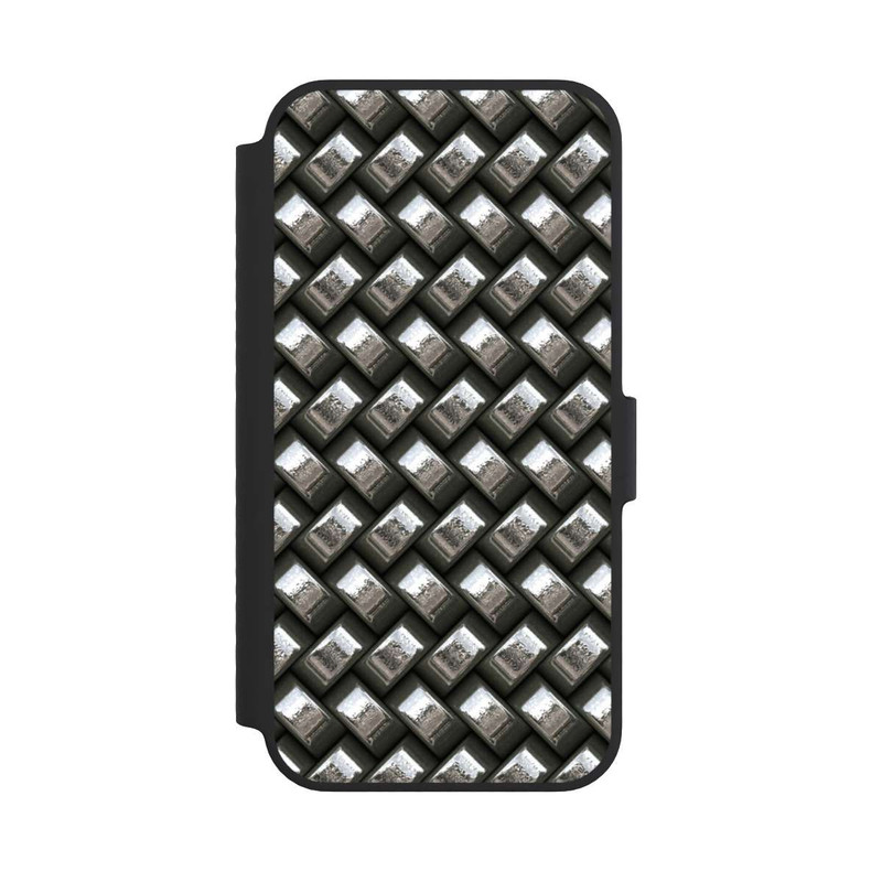 iPhone 14 NIVOflip Glamour Silver Metal