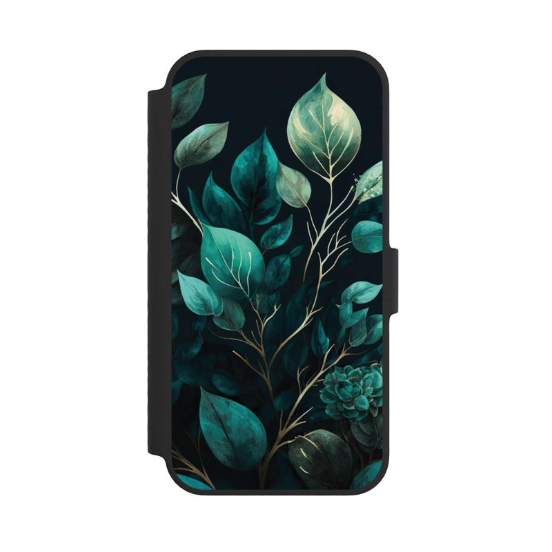iPhone 14 NIVOflip Eucalyptus Fond Sombre