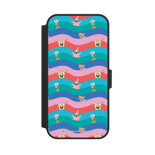 Apple iPhone 14 NIVOflip Spongebob Freunde Bunte Wellen