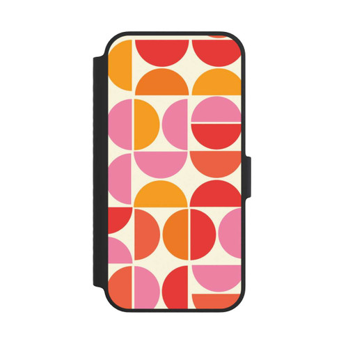 Apple iPhone 14 NIVOflip Retro Trend Muster Orange