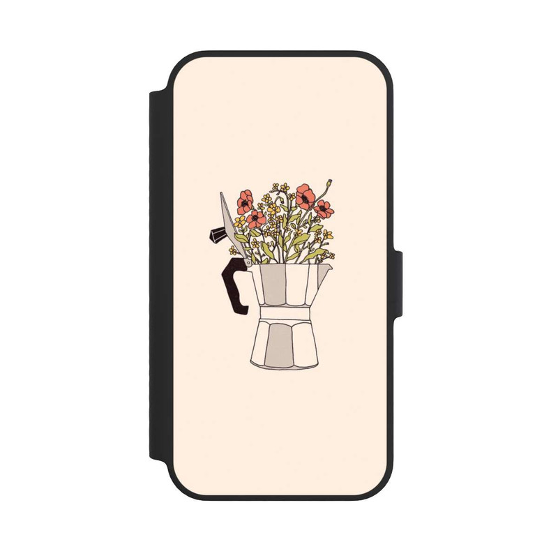 iPhone 14 NIVOflip Fleurs Moka