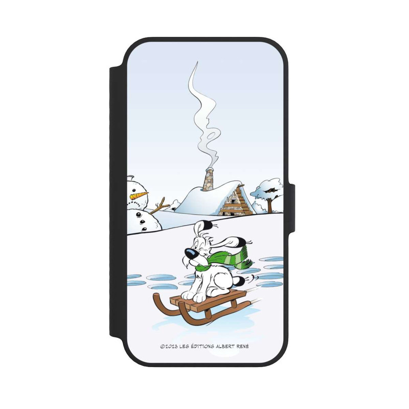 iPhone 14 NIVOflip Idéfix fait du traîneau