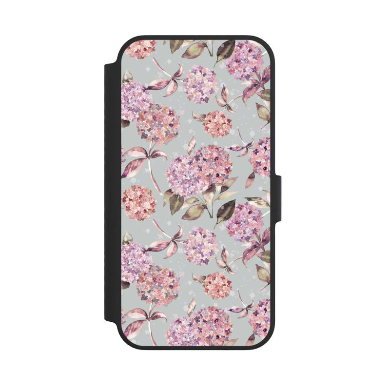 iPhone 14 NIVOflip Pastel Magic Hydrangea Floral Watercolor Pink
