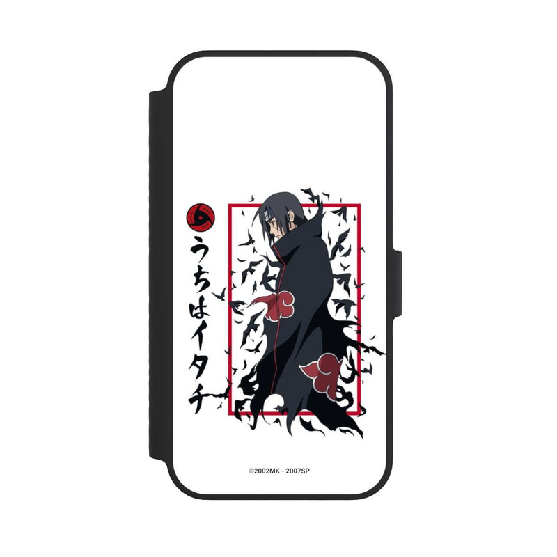 iPhone 14 NIVOflip Itachi Krähen Weiß