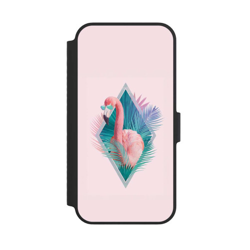 Apple iPhone 14 NIVOflip Tropical Leaves Flamingo