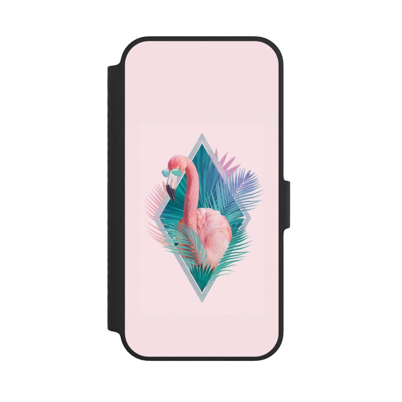 iPhone 14 NIVOflip Tropical Leaves Flamingo