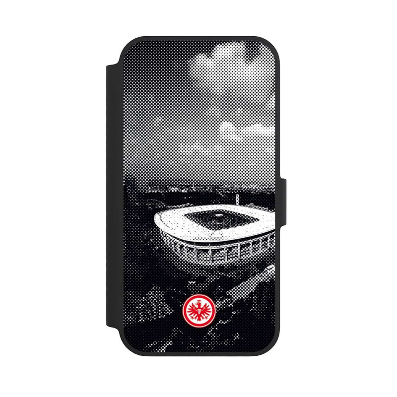 iPhone 14 NIVOflip SGE Stadion Schwarz Weiß
