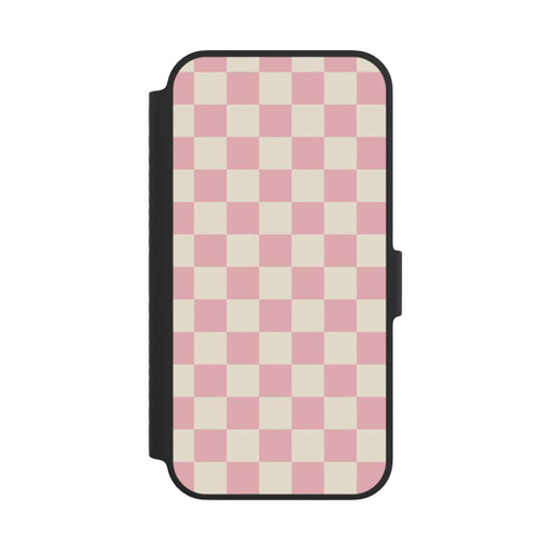 Apple iPhone 14 NIVOflip Schachbrett Rosa