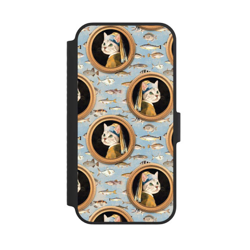 Apple iPhone 14 NIVOflip Katzen Muster