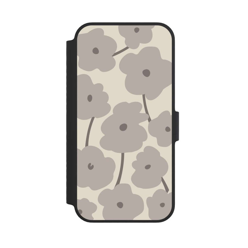 iPhone 14 NIVOflip Minimalistische Blumen Beige