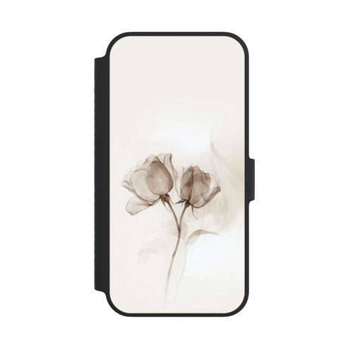 Apple iPhone 14 NIVOflip Braune Rose Blume Nebel