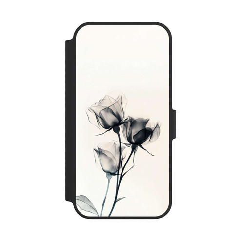 Apple iPhone 14 NIVOflip Schwarze Blume