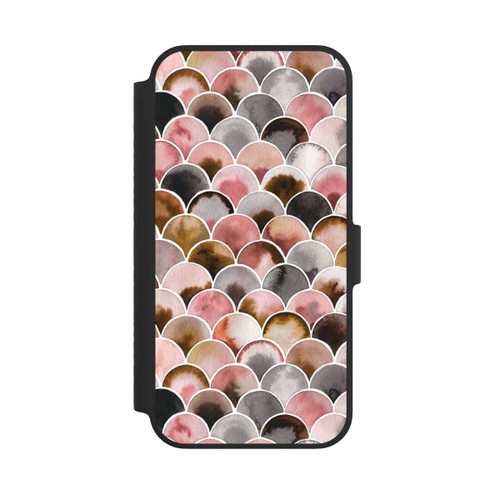 Apple iPhone 14 NIVOflip Japandi Scales Pink Brown