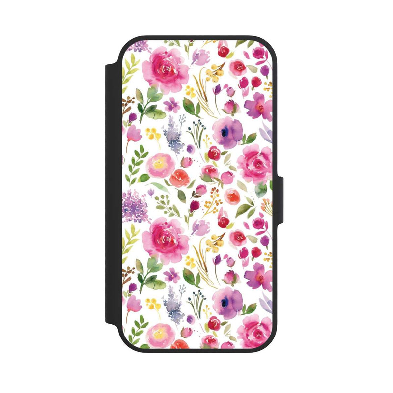 iPhone 14 NIVOflip Roses Flowers Purple