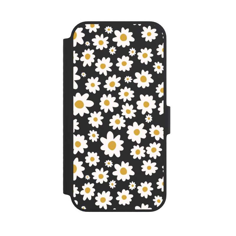 iPhone 14 NIVOflip Daisy Flower Seamless Pattern Transparent