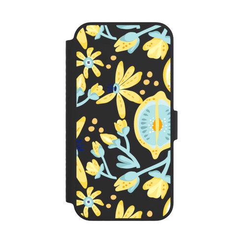 Apple iPhone 14 NIVOflip Lemon Summer Pattern Transparent Yellow