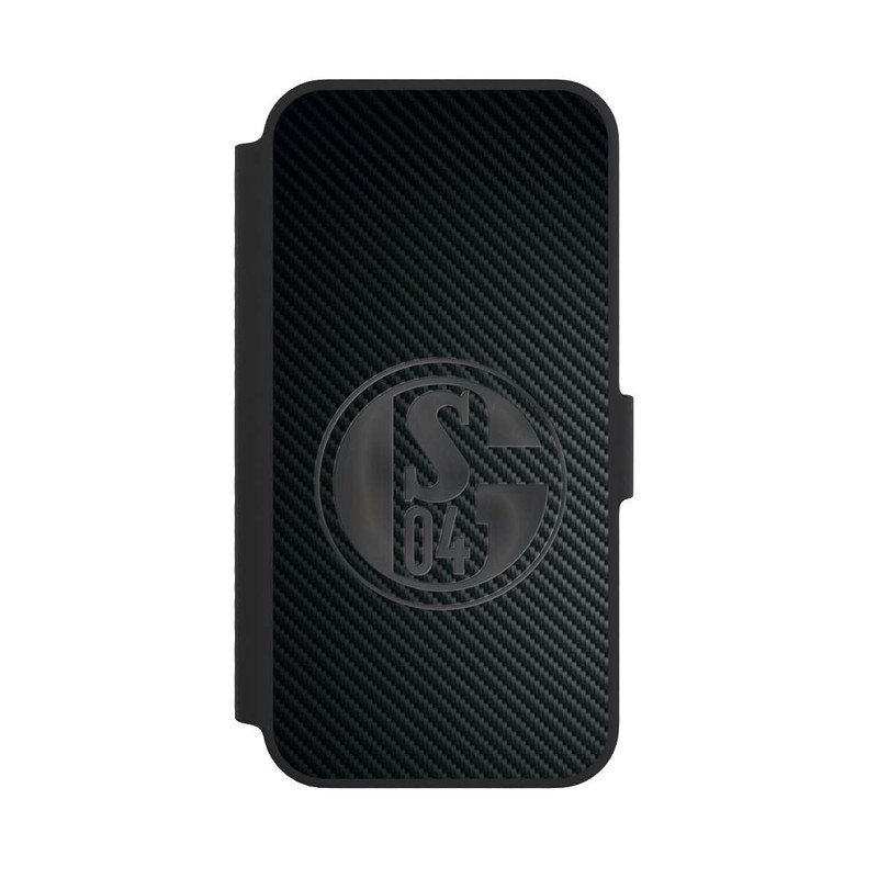 iPhone 14 NIVOflip Schalke 04 Carbon Look